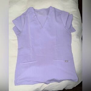 Figs Lavender Scrub Top